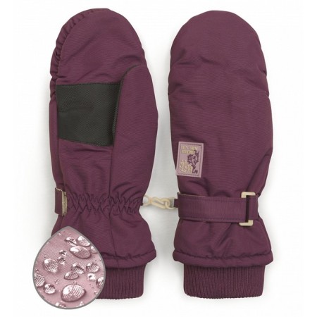 Mittens for girls, size 15-16, blueberry color