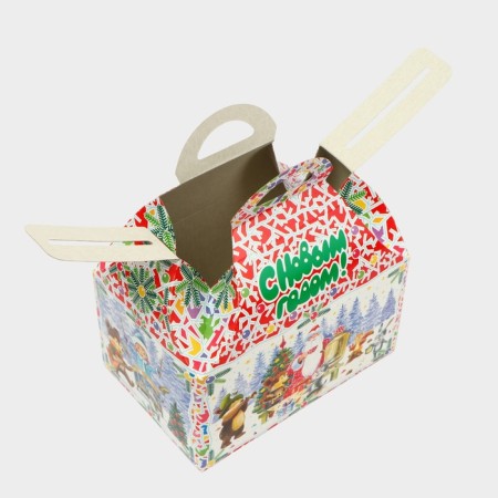 New Year. Gift box "Forest Foreths in the Red" casket of a small 18.5 x 12.5 x 19cm.-3