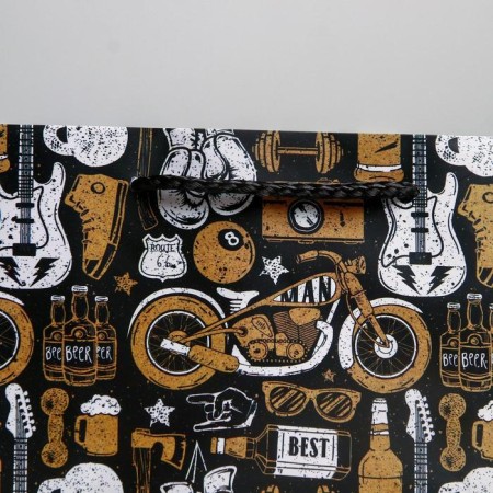 Gift laminated horizontal package, packaging, “For the Best Man”, S 15 x 12 x 5.5 cm-2