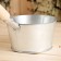 Bath bucket, 1.5 l, galvanized steel