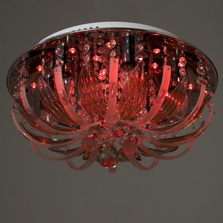 Emilia chandelier 7x40W E27 with a remote control, color chrome 41x41x19 cm-3