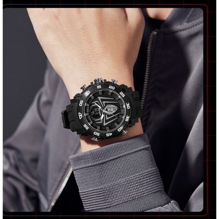 Watch of Electronic Electronic Spider, D-53.5cm, alarm clock, calendar, backlight, silicone strap-1