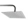 Shower system Accoona A8301, with a tropical shower, stainless steel, color satin