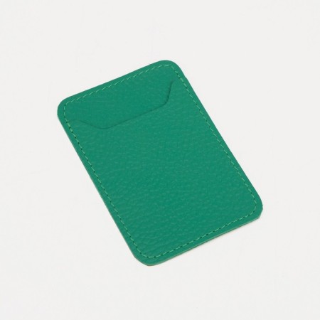 Cartholder on the phone Textura, Fleet skin, green color-1