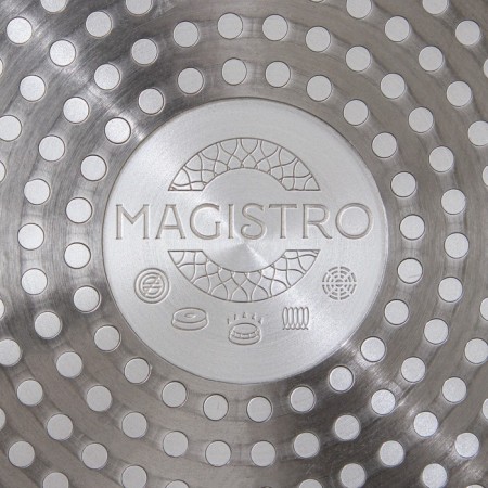 Forged pan Magistro Natural. Brown, D = 26 cm, Soft-Touch pen, anti-stick coating, induction, brown color-6