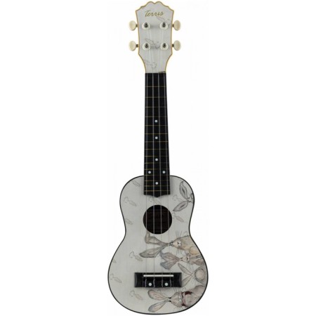 Terris Plus -70 Bunny - soprano, upper deck linden, plastic case, drawing rabbit