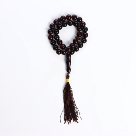 Parsing Muslim ball No. 10 "Grenat", 33 beads through a jumper-5