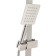 Shower set Zein S1001, square, stand, holder, stainless steel, satin