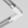 Connector Warden joint for the Technical Tracs-31W overhead track system, 22.5x3.2x3.3 cm, white color