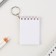 Key keychain notebook "Invisible cheat sheet", 5.5 x 7.5 cm