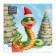 New Year's napkins Paper Home Collection Classic "Good Snake", 3 layers, 33x33 cm, 20 pcs