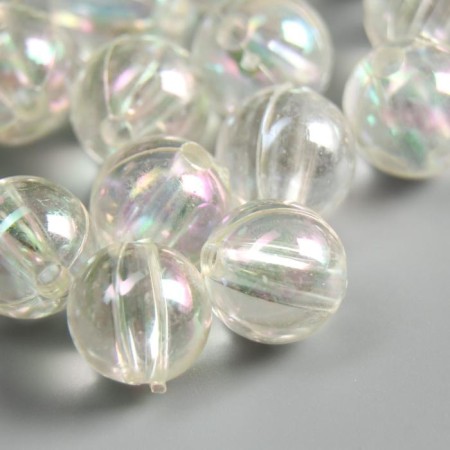 Beads for creativity plastic "Soap bubble" set 20 g 12/0 1.2x1.2x1.2 cm