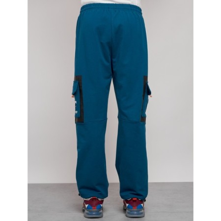 Sports male trousers, size 56, blue color-18