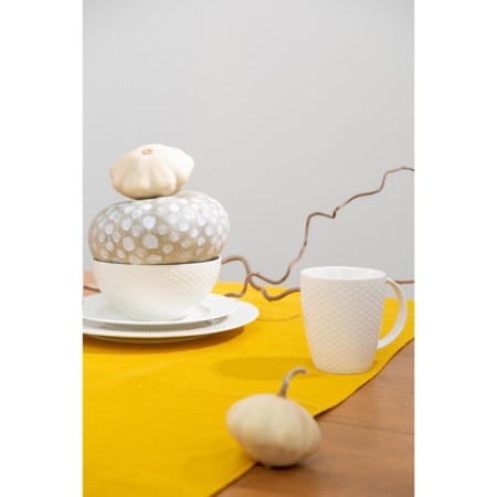 Mug with a textured pattern Tkano Essential, 350 ml, white color-1