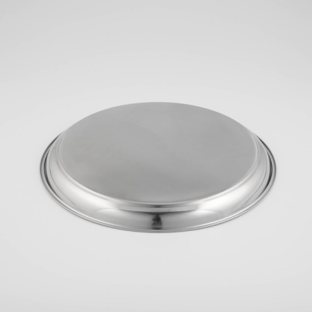 Stainless steel tray “India”, d = 35 cm, silver color-2