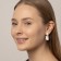 Acryl Earrings "Trend" frame, white color
