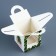 New Year. Box for 1 cupcake gift New Year's packaging "Let Dreams come true", 9.2 x 9.2 x 11 cm.