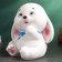 Piggy bank "Bunny" white