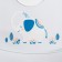 Silicone bib, with a pocket "elephant", color gray color