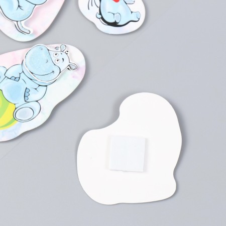 Cardboard sticker 2 layers of "tagging babies" 17x12 cm-2