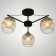 Mirra chandelier 3x60W E27 Black 56x56x30 cm.