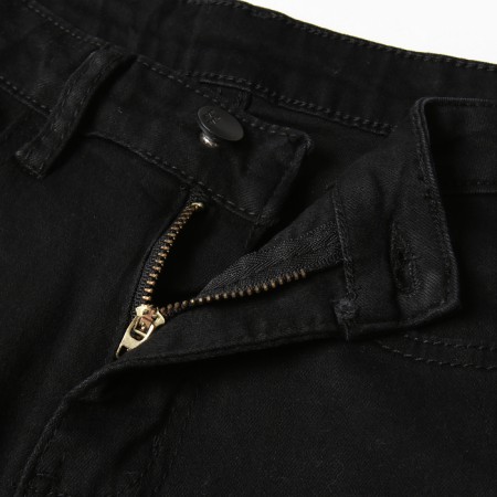 Jeans for girls, black color, height 122 cm-2