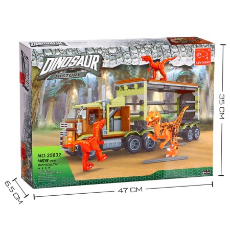 Designer "Dinoland. Fur for the transportation of predators ", 465 parts-4