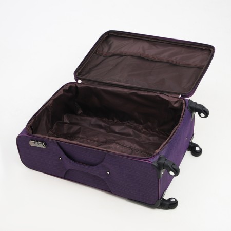 Big suitcase 28 ", a lightning department, code castle, 3 wheels, 2 external pockets, purple color-8