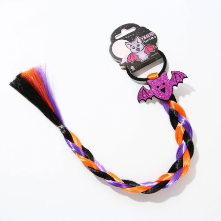 Hair gum, strand, pigtail on Halloween “terribly sweet”, length 40 cm.-5