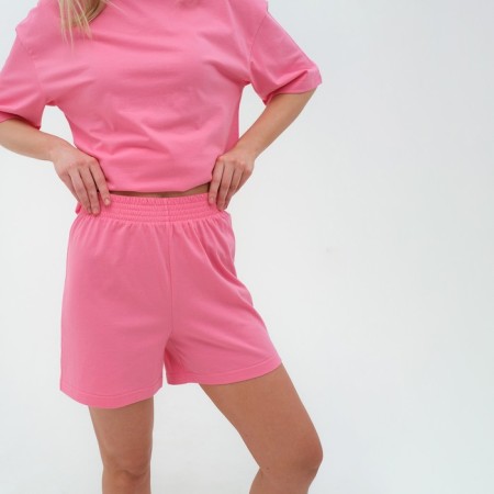 Female pajamas (T -shirt and shorts) KAFTAN BASIC p. 40-42, pink-6