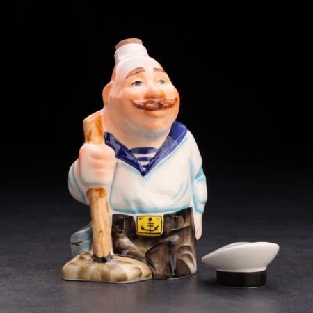 Set of porcelain sample "sailor", with 3 glasses-4
