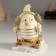 Polystone souvenir "Tick with a crest, in headphones" 9x8x11 cm