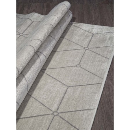 Rectangular carpet Merinos Silver, size 70x140 cm, Silver color-1