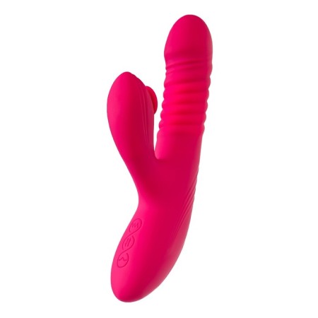 Vibro -roller with the Up & Down Jos Seri function, 22 cm, silicone, pink color-8