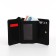 Women's wallet on the button, black color