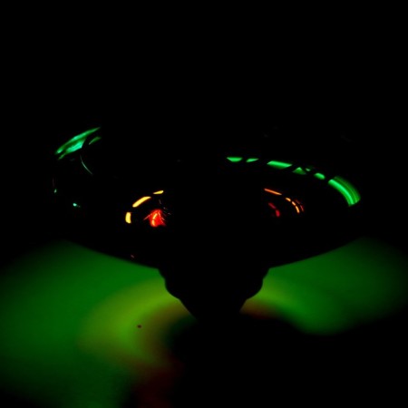 Flying sail of UFO, a motion sensor, works from the battery, the color is blue-4