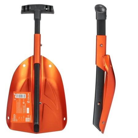 Automobile shovel, bucket 250 × 440 mm, folding, aluminum stalk with handle, AIRALINE AB-S-06-5