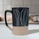 Ceramic "abstraction" mug, 500 ml, black color