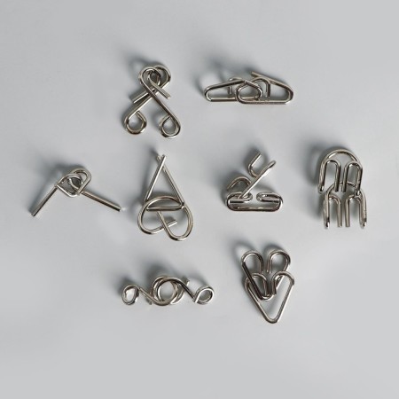 Metal puzzle "robots", set of 8pcs.-4
