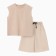 A set for a boy (T -shirt and shorts) minku, beige color, height 140 cm