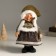 Interior doll "Grandma Hornie in a green outfit and cap" 37 cm