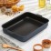 The baking sheet is rectangular, h = 6.3 cm, l = 35 cm d = 27 cm, with a lid, anti -stick coating, blue color