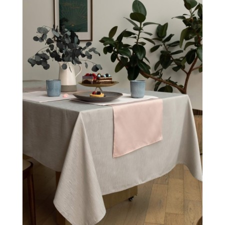Tablecloth, size 140x180 cm, gray color