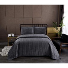 A set with the Loretta cover, size 240x260 cm, 50x70 cm - 2 pcs, color Stone