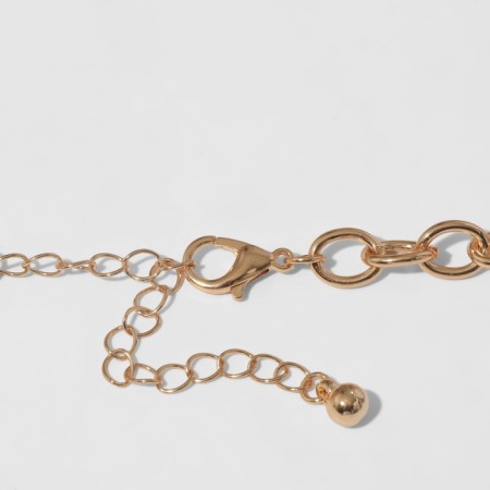 The necklace "Vespers" three rows, the color is red in gold, 45 cm-1