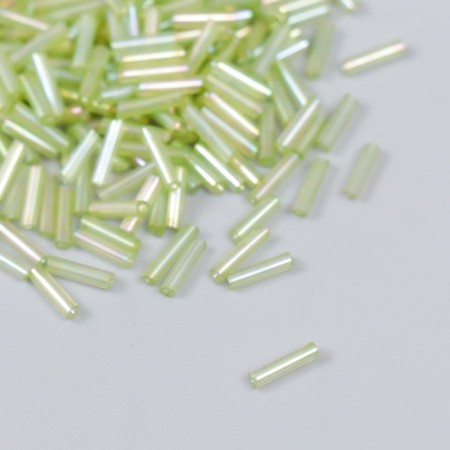 Beads "Zlatka" Glass 10 g, size 3 ", 6 mm, No. 0164 Salad 93" 78555