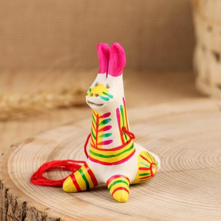 Filimonovskaya toy - whistle "Hare"-4