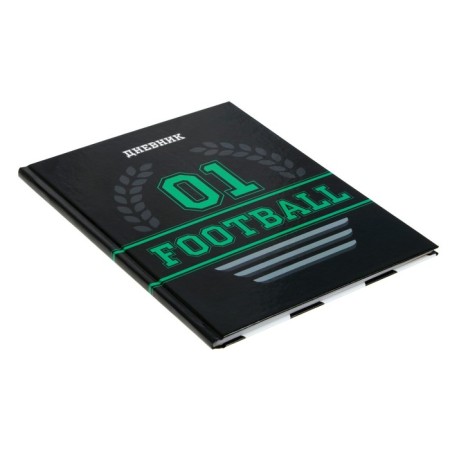 Universal diary for grades 1-11, "football. Emblem", solid cover 7BC, glossy lamination, 40 sheets-2