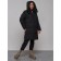 Coat insulated winter female, size 44, black color