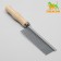 Wood comb with a wooden handle, 17.5 x 3 cm